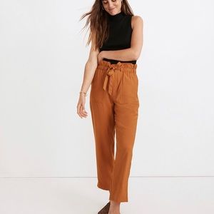 Madewell Dunway Paperbag Pants in XXL